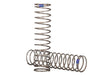 Traxxas 8045 - Springs shock (natural finish) (GTS) (0.61 rate blue stripe) (2) (7622655312109)