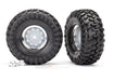 Traxxas 8166 1.9' chrome wheels Canyon Trail tires (requires #8255A extended stub axle) (7650718712045)