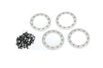 Traxxas 8168 - Beadlock Rings Satin (2.2') (Aluminum)(4)/ 2X10 Cs (48) (789121433649)