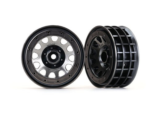 Traxxas 8171 - Wheels Method 105 2.2' (Black Chrome Beadlock) (Beadlock Rings Sold Separately) (789121335345)