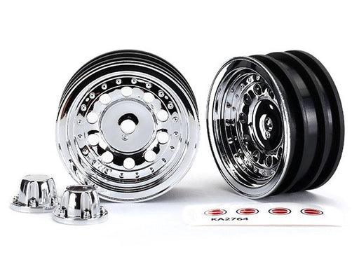 Traxxas 8175 - Wheels 1.9' Chrome (2)/ Center Caps (2)/ Decal Sheet (789138702385)