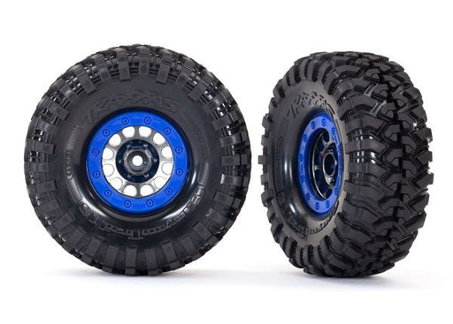 Traxxas 8182 - Method 105 1.9" Blue Beadlock Wheels w/Canyon Trail 1.9" Tires - Hobby City NZ