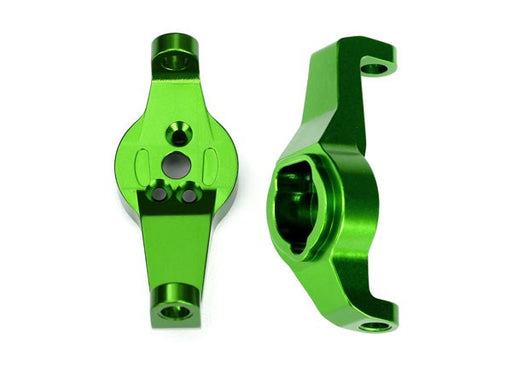 Traxxas 8232G Caster blocks 6061-T6 aluminum (green-anodized) left and right (8827996176621)