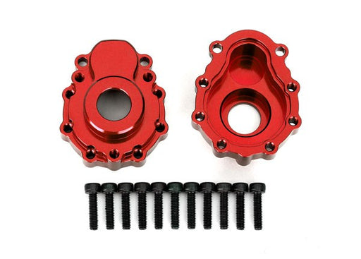 Traxxas 8251R Portal housings outer 6061-T6 aluminum (red-anodized) (2)/ 2.5x10 CS (12) (8827996799213)