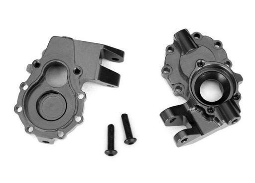 Traxxas 8252A Portal housings inner (front) charcoal gray-anodized aluminum (8827997028589)