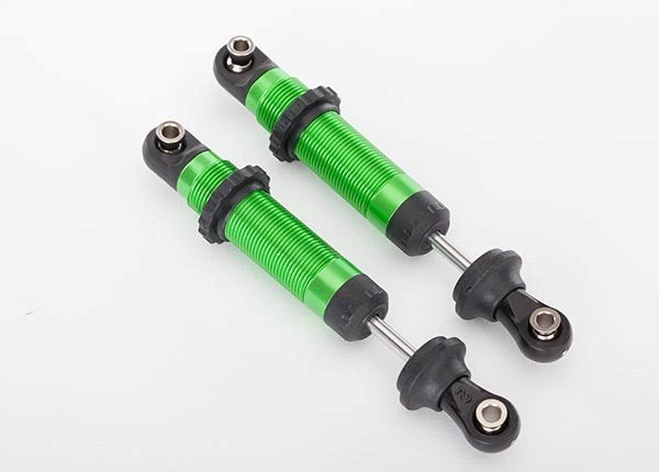 Traxxas 8260G - Shocks Gts Aluminum (Green-Anodized) (Assembled With Spring Retainers) (2) - Hobby City NZ