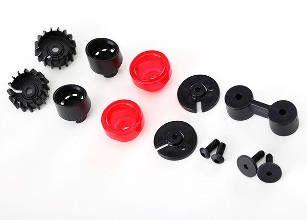 Traxxas 8314 - Tail lights (2)/ tail light mounts (4) / exhaust tip (2)/ exhaust tip mount (1)/ 3x10 flathead screws (2)/ 3x8 BCS (2)