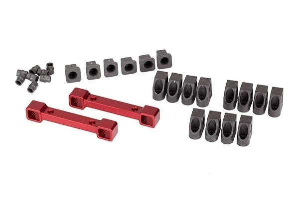 Traxxas 8334R - Mounts Suspension Arms Red-Anodized Aluminum - Hobby City NZ (8827988934893)