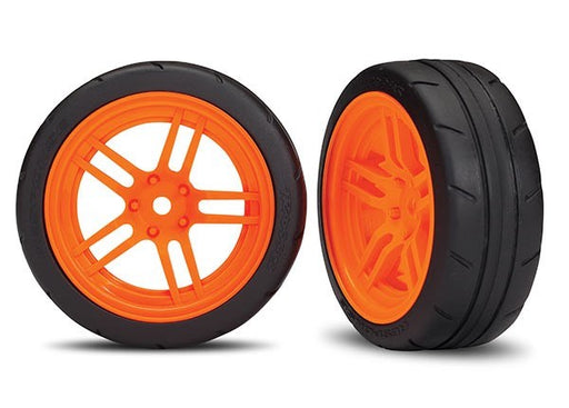 Traxxas 8373A - Split-Spoke Orange Wheels 1.9' Response Tires (Front) (2) - Hobby City NZ