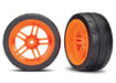 Traxxas 8374A - Split-Spoke Orange Wheels 1.9' Response Tires (Extra Wide Rear) (2) (789140766769)