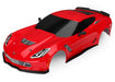 Traxxas 8386R Body Chevrolet Corvette Z06 red (painted decals applied) (8827997946093)