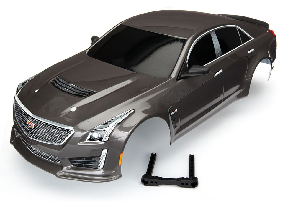 Traxxas 8391X Body Cadillac CTS-V silver (painted decals applied)