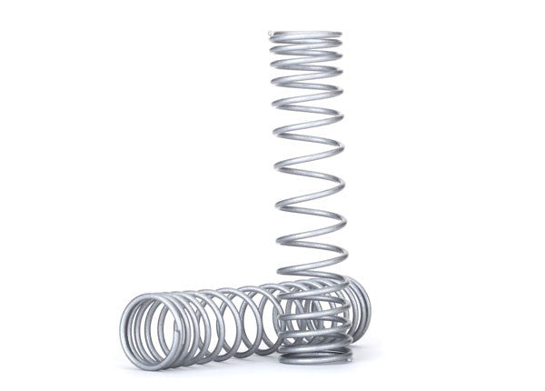 Traxxas 8445X Spring shock rear (silver) (GTR) (progressive 1.042 rate) (2)