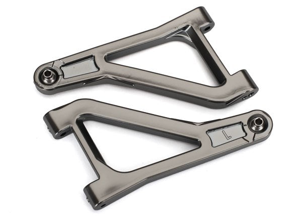 Traxxas 8531X Suspension arms upper (left & right) (satin black chrome-plated) - Hobby City NZ (7650721628397)