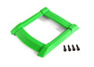 Traxxas 8917G - Skid plate roof (body) (green)/ 3x10mm CS (4) (7637926609133)