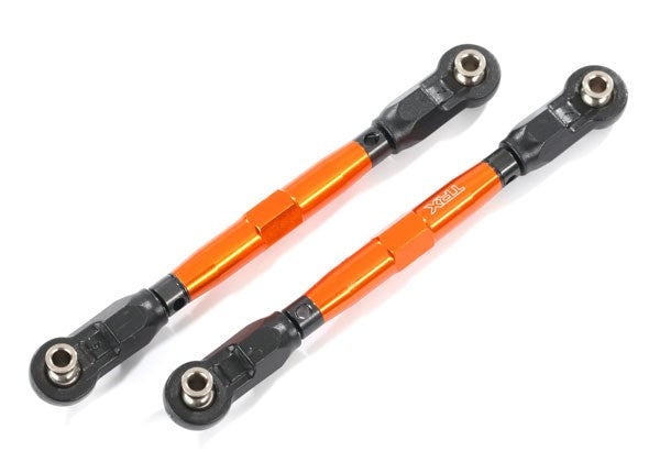 Traxxas 8948A Toe links front (TUBES orange-anodized 7075-T6 aluminum stronger than titanium) (7654627573997)