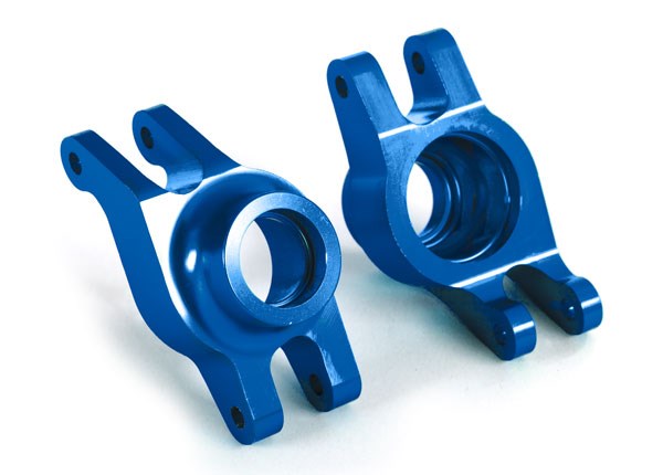 Traxxas 8952X Carriers stub axle (blue-anodized 6061-T6 aluminum) (rear) (2) (7637928640749)