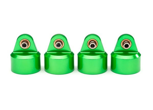 Traxxas 8964G Shock caps aluminum (green-anodized) GT-Maxx shocks (4) (7654629409005)