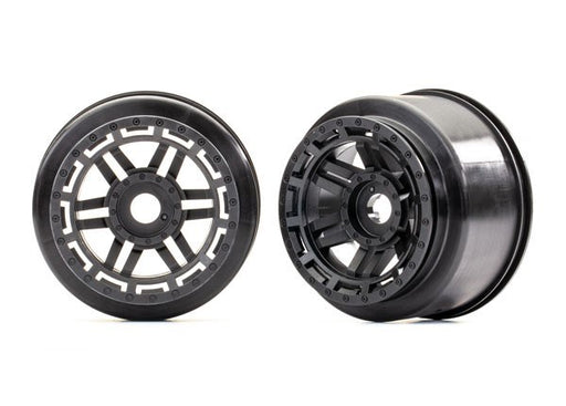 Traxxas 8971 - Wheels (black) (2) (7654630424813)