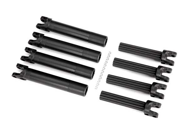 Traxxas 8993 - WideMAXX composite half shaft set (internal and external 4 assemblies) (7546155892973)