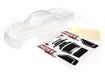 Traxxas 9011 BODY HOSS 4X4 (CLEAR REQUIRES PAINTING)/ WINDOW GRILLE LIGHTS DECAL SHEET (7617512538349)