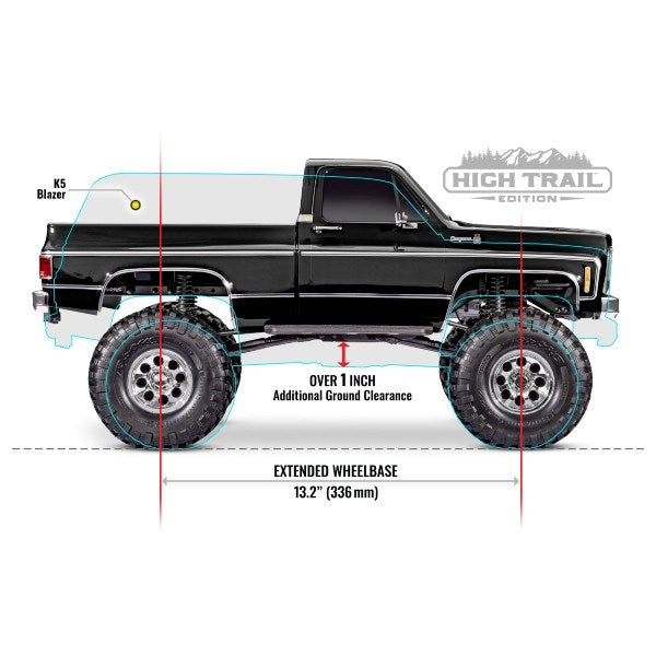 Traxxas 92056-4 - TRX-4 Chevrolet K10 High Trail Edition: 4WD 1/10 Scale and Trail Crawler (8120474403053)