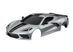 Traxxas 9311T Body Chevrolet Corvette Stingray complete (silver) (painted decals applied) - Hobby City NZ (8828010234093)