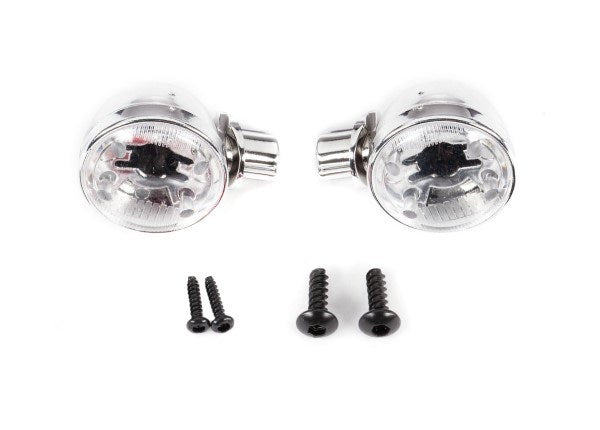 Traxxas 9334 - Headlight housings (left & right)/ headlight lens (2)/ 2.6x8 BCS (2)/ 1.6x7 BCS (self-tapping) (2) (fits #9333 or 9335 body) (8828006924525)