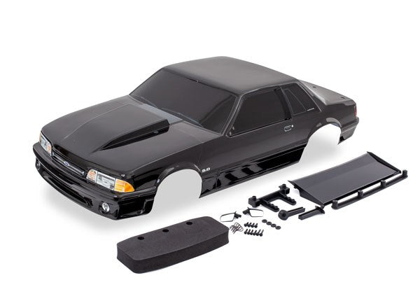 Traxxas 9421A Body Ford Mustang Fox Body black (painted decals applied