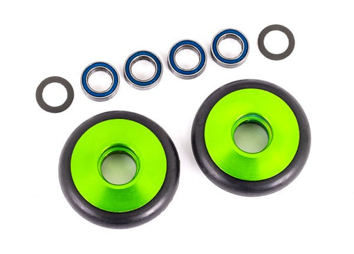 Traxxas 9461G Wheels wheelie bar 6061-T6 aluminum (green-anodized) (8137534669037)