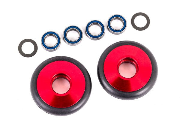 Traxxas 9461R Wheels wheelie bar 6061-T6 aluminum (red-anodized)