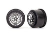 Traxxas 9473R Wheels Weld Chrome With Black (Rear) (2) (7546263634157)