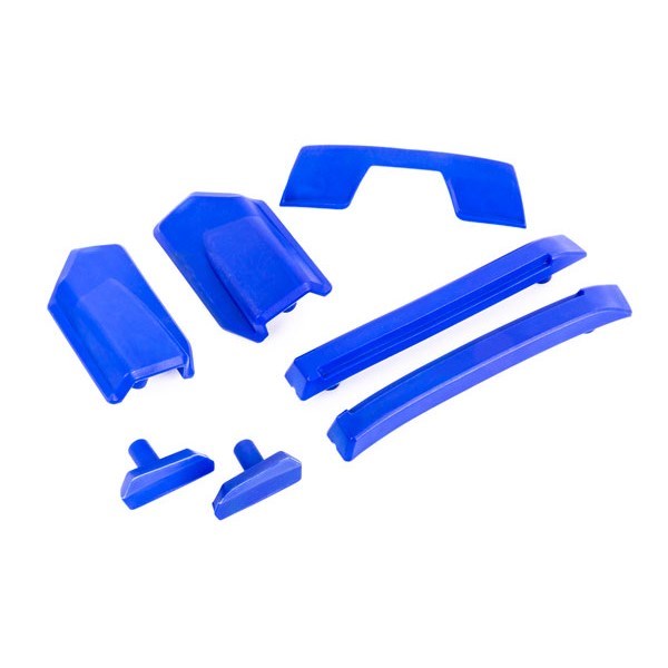 Traxxas 9510X Body reinforcement set blue/ skid pads (roof)