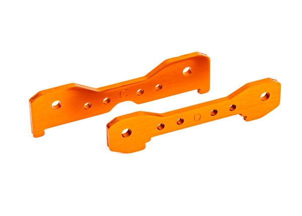 Traxxas 9528T Tie bars rear 6061-T6 aluminum (orange-anodized) (8120439570669)