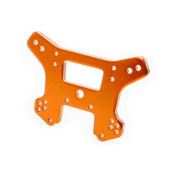 Traxxas 9539T Shock tower front aluminum orange-anodized (7953881202925)