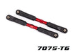 Traxxas 9549R Toe links Sledge (TUBES red-anodized) (8120440979693)