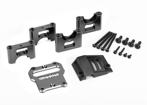 Traxxas 9584A Mount center differential carrier 6061-T6 aluminum (dark titanium-anodized) (8137537192173)