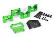 Traxxas 9584G Mount center differential carrier 6061-T6 aluminum (green-anodized) (8137537224941)