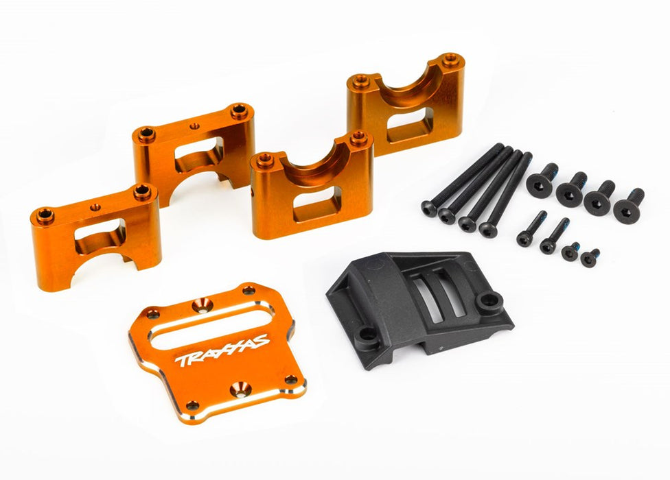 Traxxas 9584T Mount center differential carrier 6061-T6 aluminum (orange-anodized) (8137537356013)