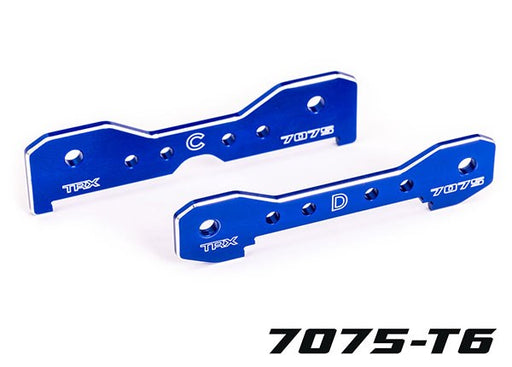 Traxxas 9630 Tie bars rear 7075-T6 aluminum (blue-anodized) (fits Sledge) - Hobby City NZ