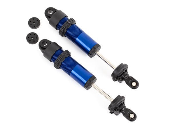 Traxxas 9661 Shocks GT-Maxx long aluminum (blue-anodized) (fully assembled w/o springs) (2) (8120411750637)