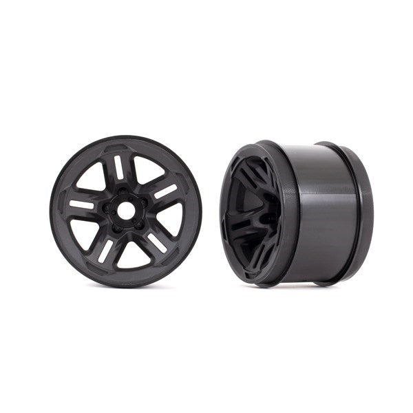 Traxxas 9671 Wheels 3.8" (black) (2) (17mm splined) (7953885036781)