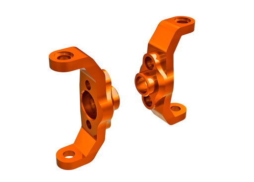 Traxxas 9733-ORNG Caster blocks 6061-T6 aluminum (orange-anodized) (left & right) (8120436752621)