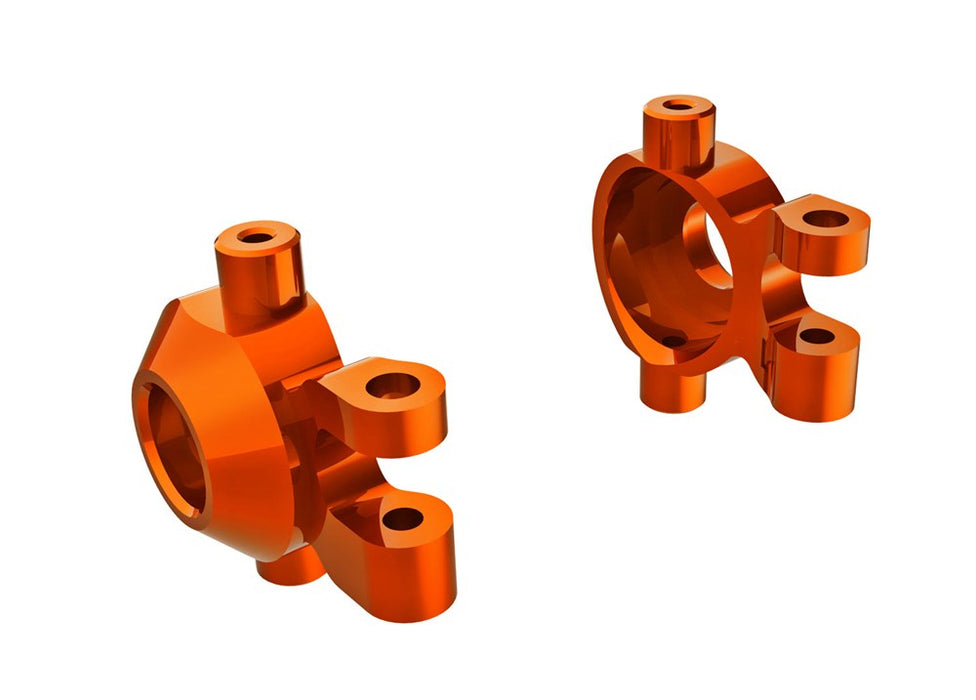 Traxxas 9737-ORNG Steering blocks 6061-T6 aluminum (orange-anodized)