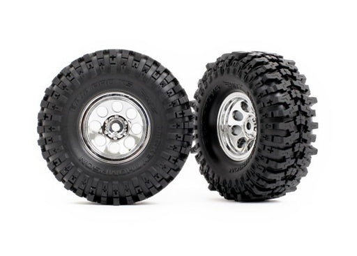 Traxxas 9873 T&W CHRM WHL 2.4 MT TIRE (8828423897325)