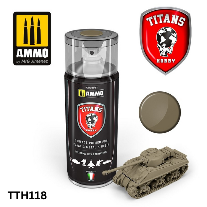 Titans Hobby TTH118 Wooden Deck Matt Primer 400ml - Hobby City NZ (8170405888237)