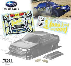 Team C TC091-5 Subaru Legacy Rally 190mm 555 Decal Sheet - Hobby City NZ