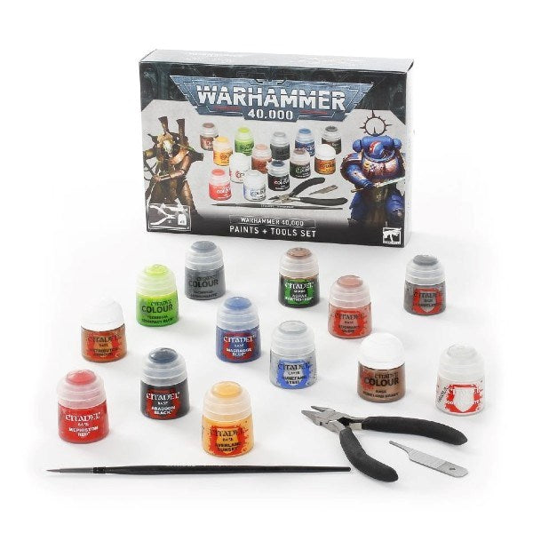 Warhammer 40 000 60-12 Warhammer 40000 - Paints + Tools Set (8227591684333)