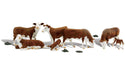 Woodland Scenics A2144 N Scenic Accents: Hereford Cows - Hobby City NZ (8807579451629)