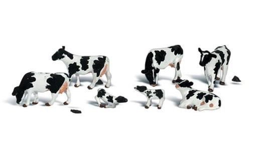 Woodland Scenics A2187 N Scenic Accents: Holstein Cows - Hobby City NZ